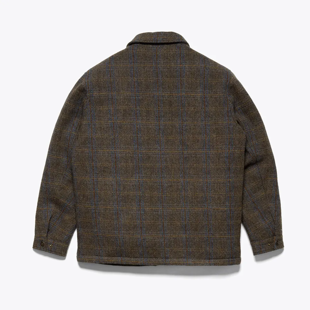 Premium Thistle Bark Plaid Aberdeen Wool Jacket