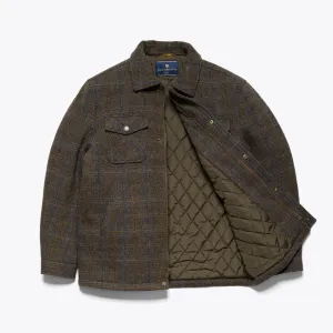 Premium Thistle Bark Plaid Aberdeen Wool Jacket