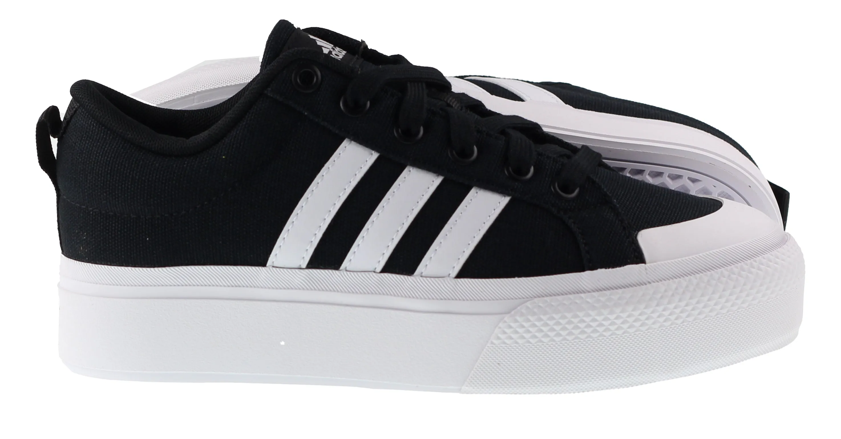 Adidas Womens Bravada 2.0 Mid Platform Black and White