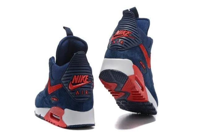 AM 90 Winter Sneakerboot Navy Blue Red