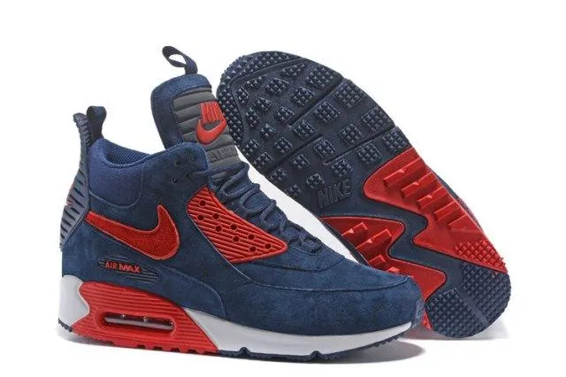 AM 90 Winter Sneakerboot Navy Blue Red