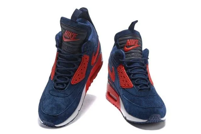 AM 90 Winter Sneakerboot Navy Blue Red