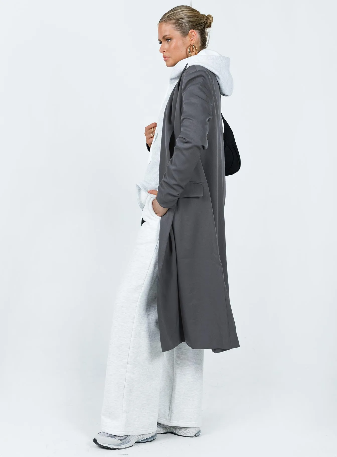 Archer Trench Coat Slate