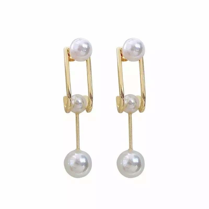 ARUBA FAUX PEARL DROP EARRINGS