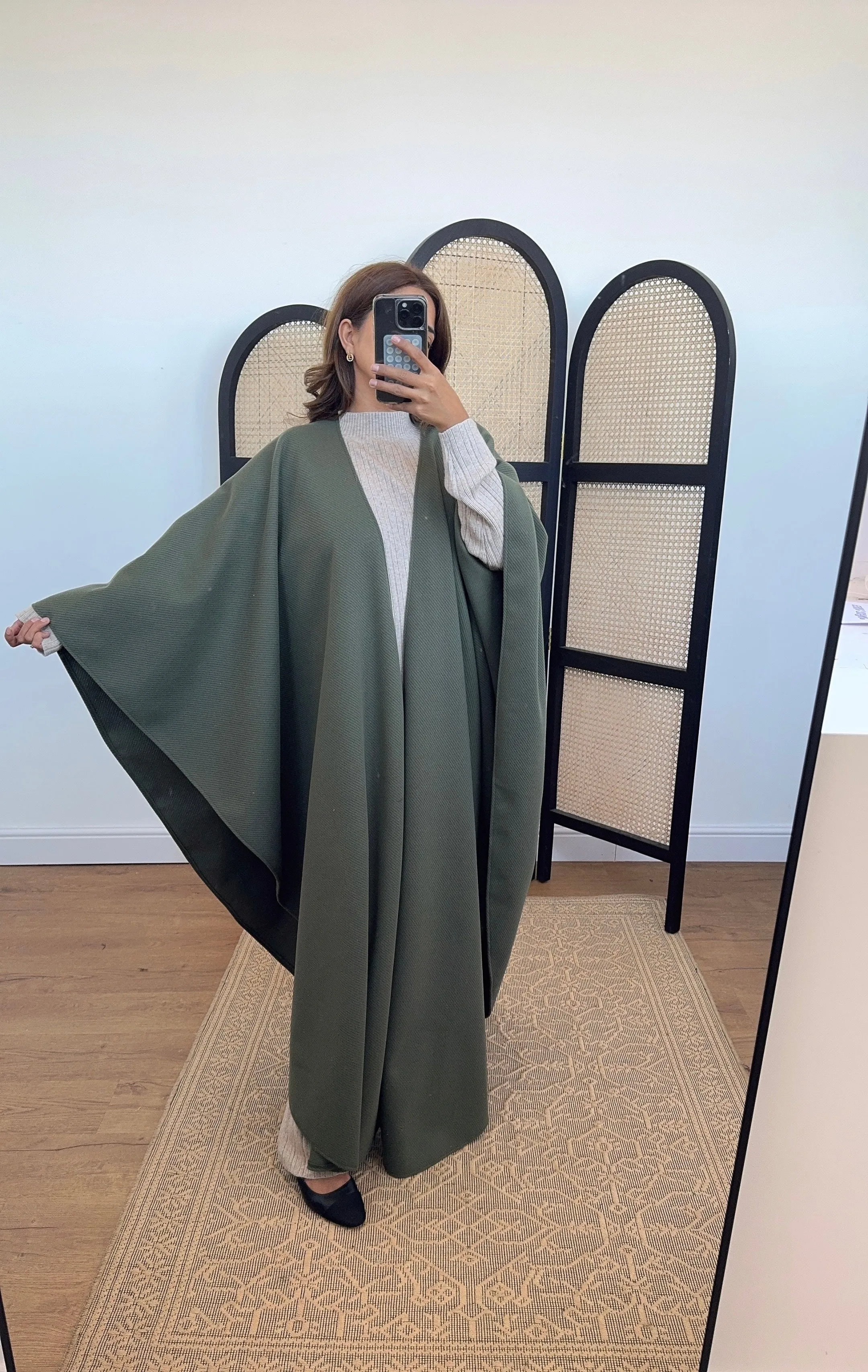 arzu kimono coatigan olive