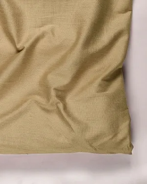 Beige Plain Lycra Slub Rayon Fabric 54"