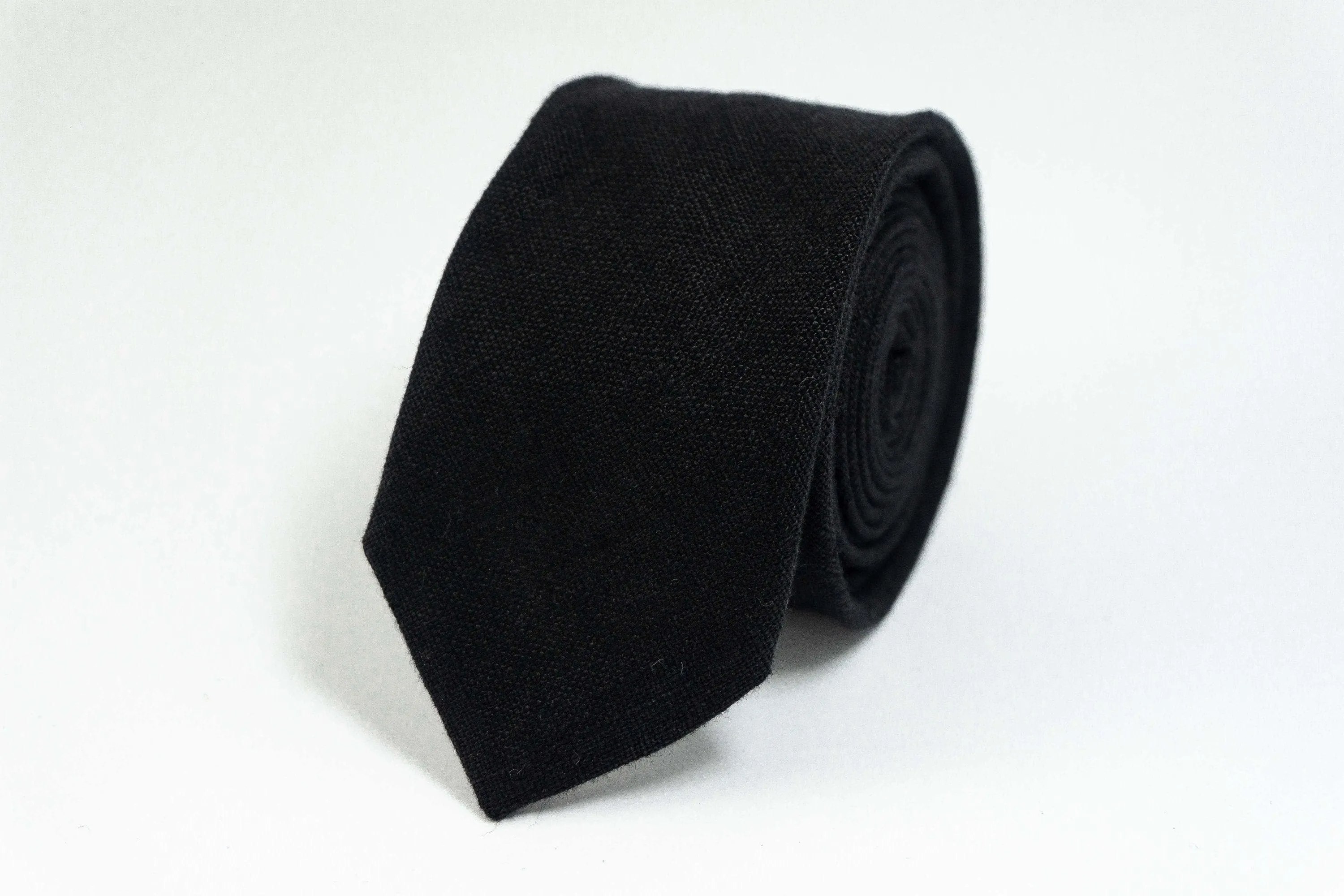 Black Groomsmen Necktie | Elegant Wedding Accessories