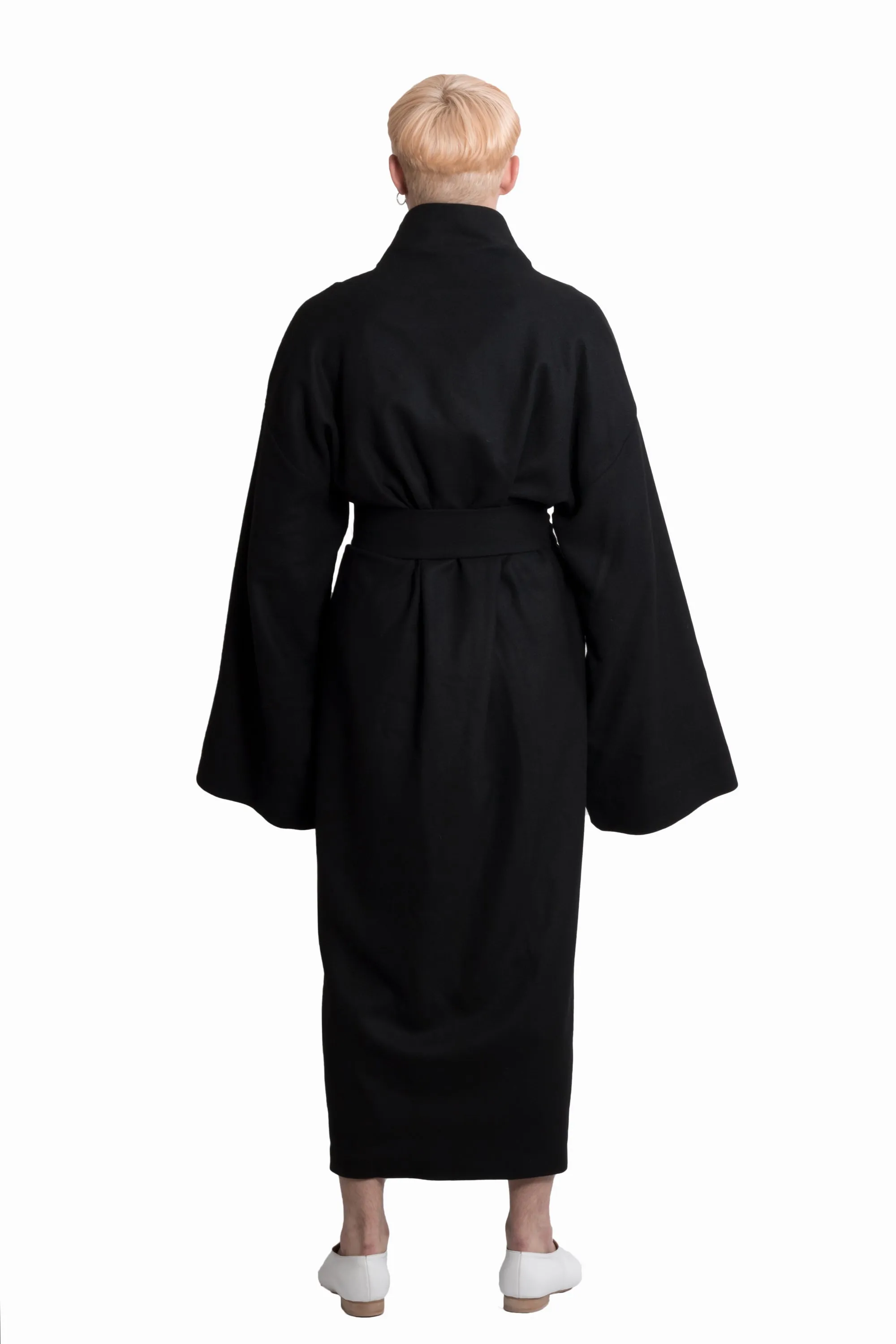 Black wool coat