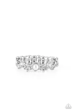 Blissfully Bella White Ring - Paparazzi Accessories