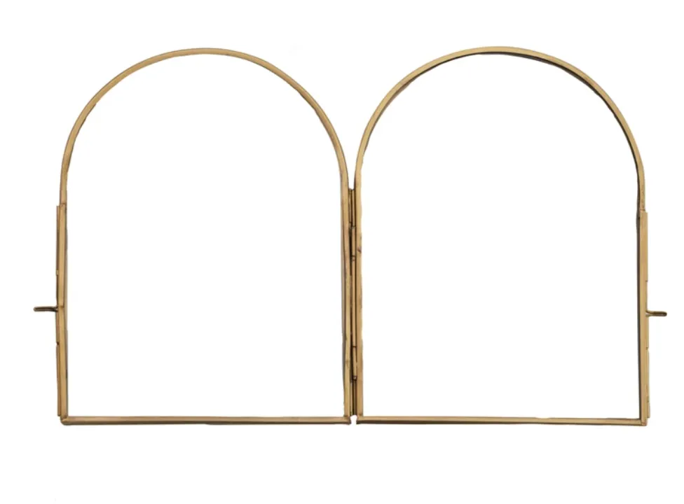 Brass and Glass Arched Photo Frame, 2 styles