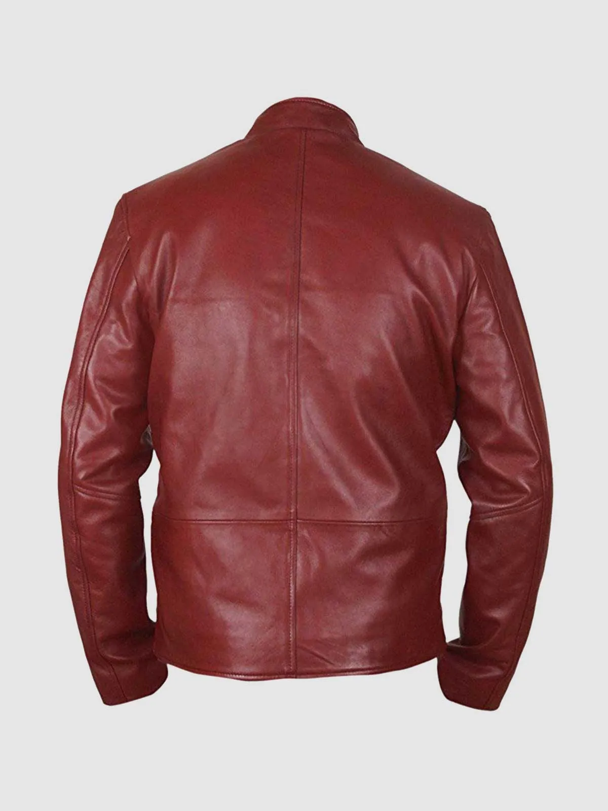 Burgundy Motorcycle Jacket