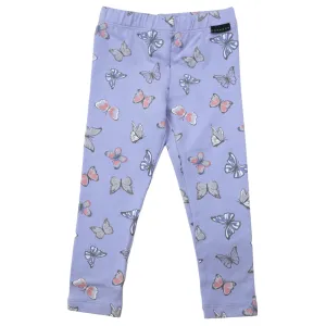 Butterfly Print Leggings - Blue Heron