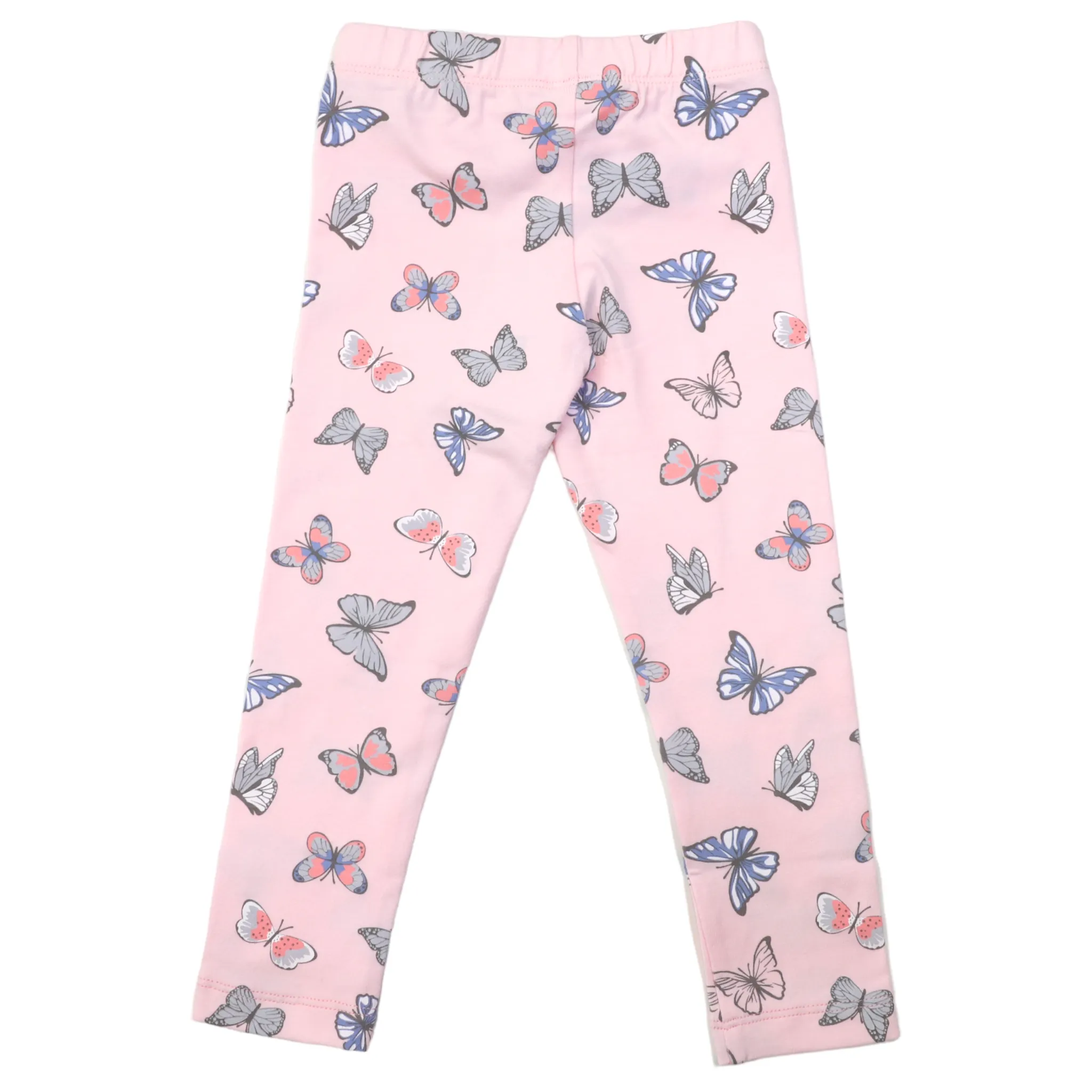 Butterfly Print Leggings - Fairy Tale Pink