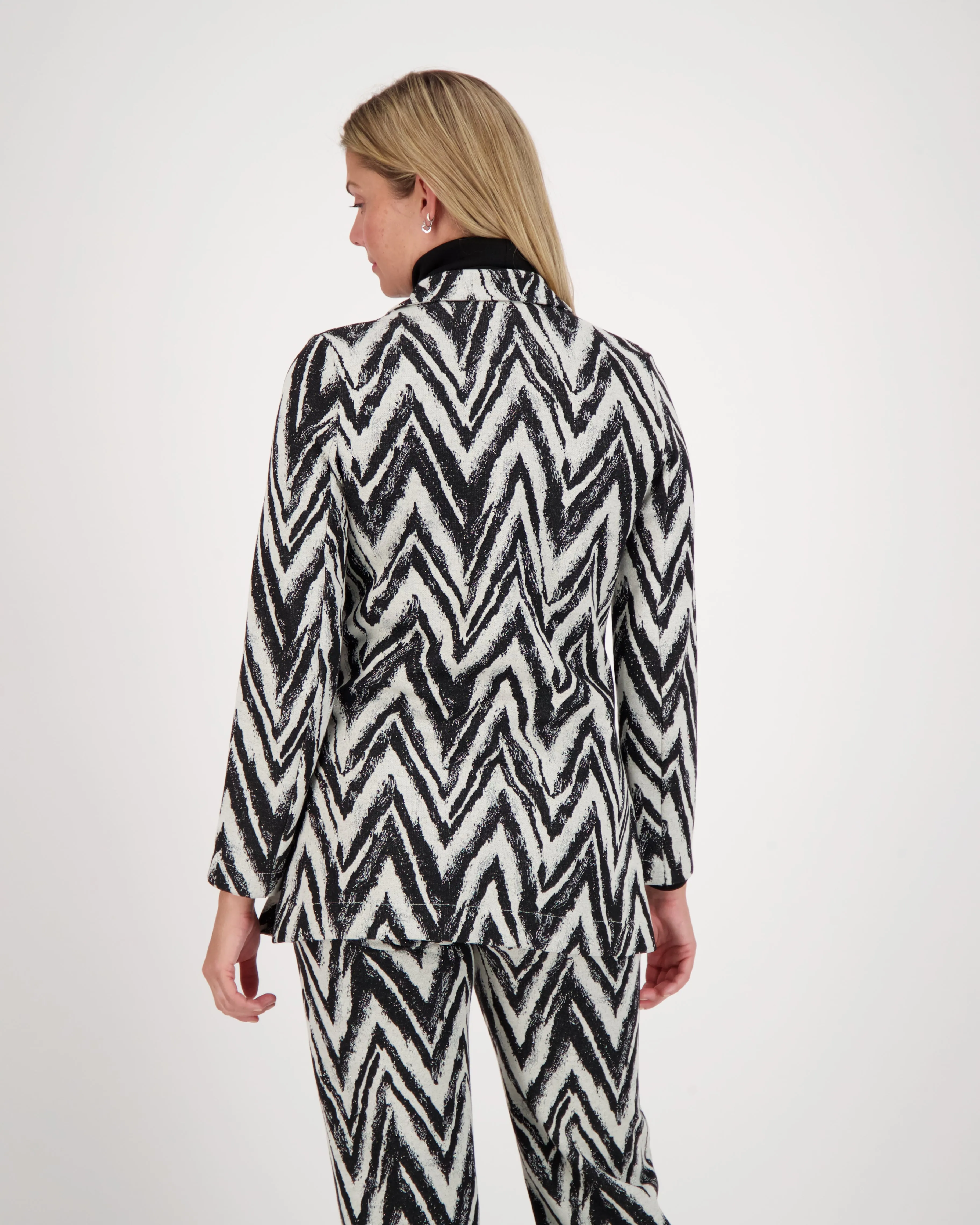 Chevron Tailored Blazer