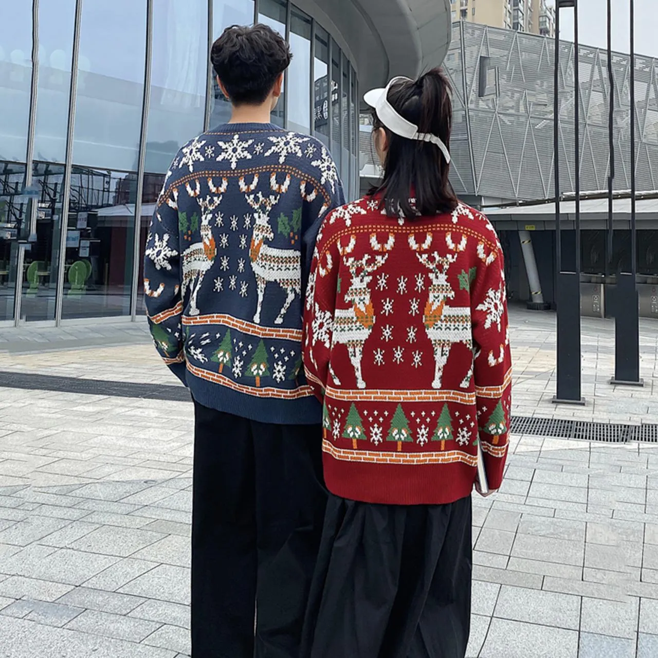 Cute Christmas couple sweater     S255