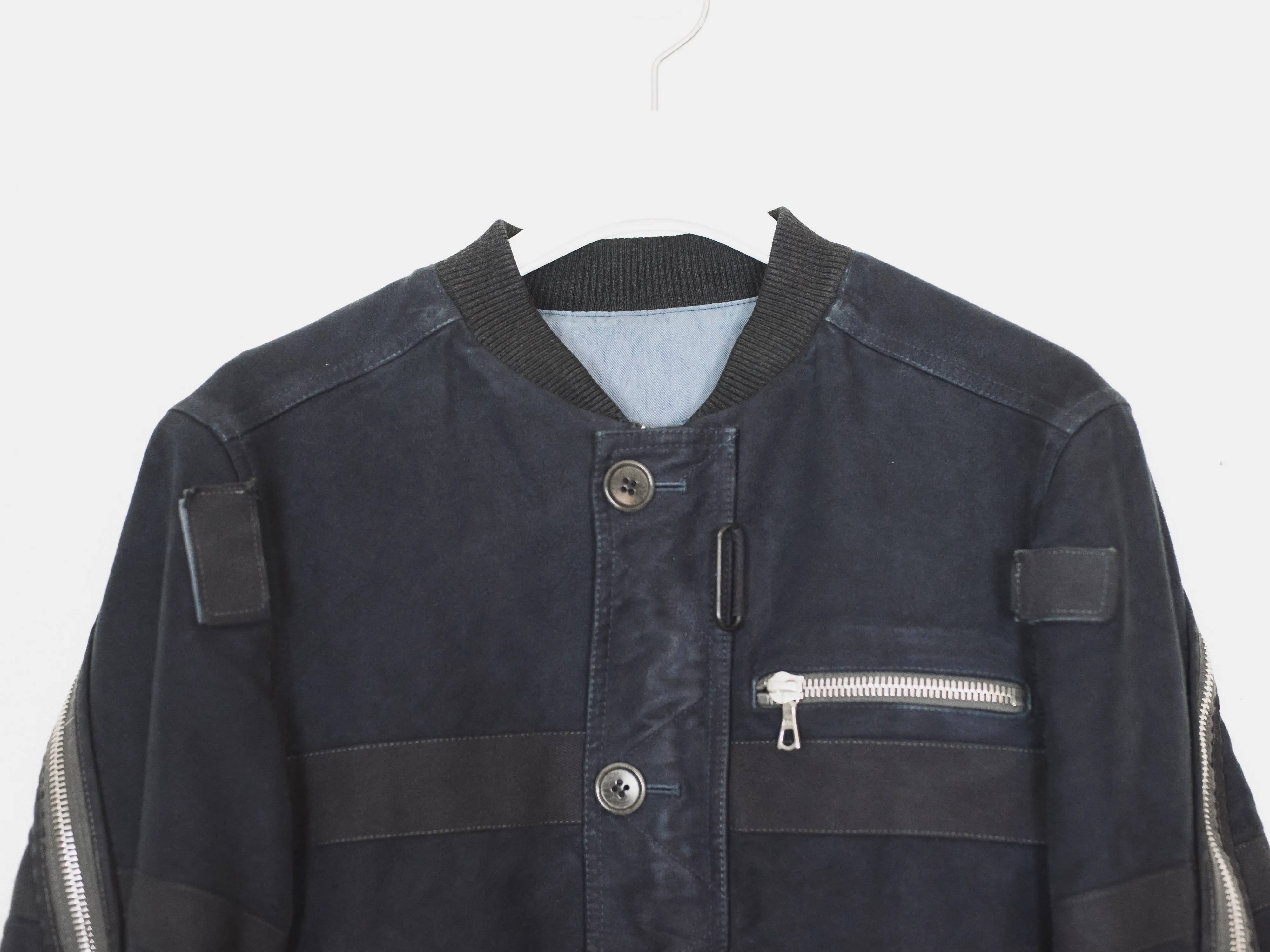 Dries Van Noten AW14 Moleskin Backzip Bomber