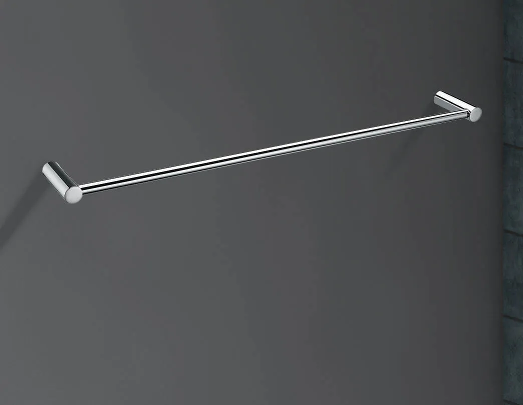 Elegant Single Towel Rail 615mm with Mounting Accessories