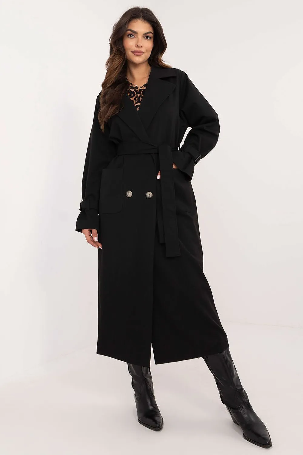 Elegant Womens Cotton Trench Coat by Lakerta