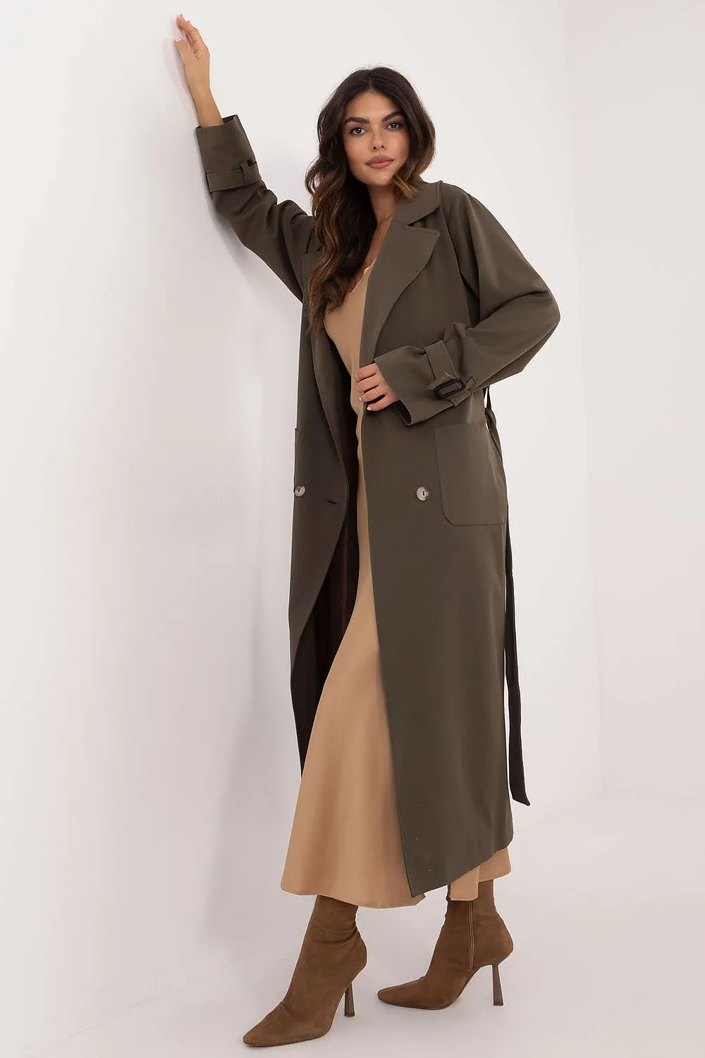 Elegant Womens Cotton Trench Coat by Lakerta