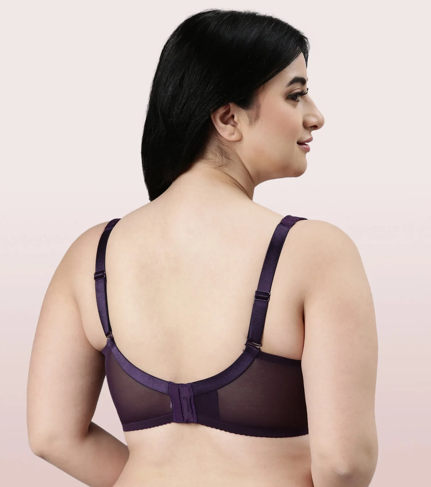 Enamor Body Transform F122 Smooth and Ultra Light Curve Super Support Bra for Women- Full Coverage, Non Padded and Wirefree