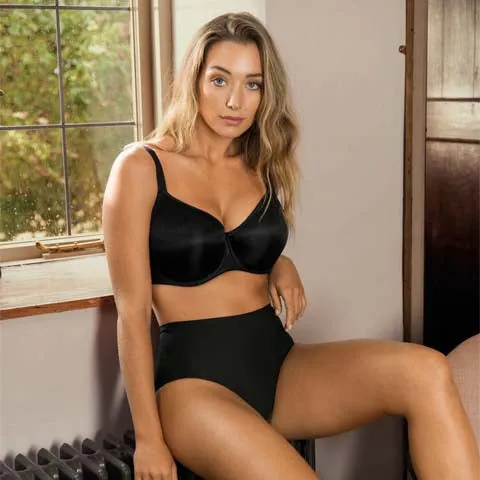 Fantasie Smoothing Moulded T Shirt Bra Black