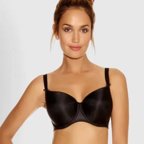 Fantasie Smoothing Moulded T Shirt Bra Black