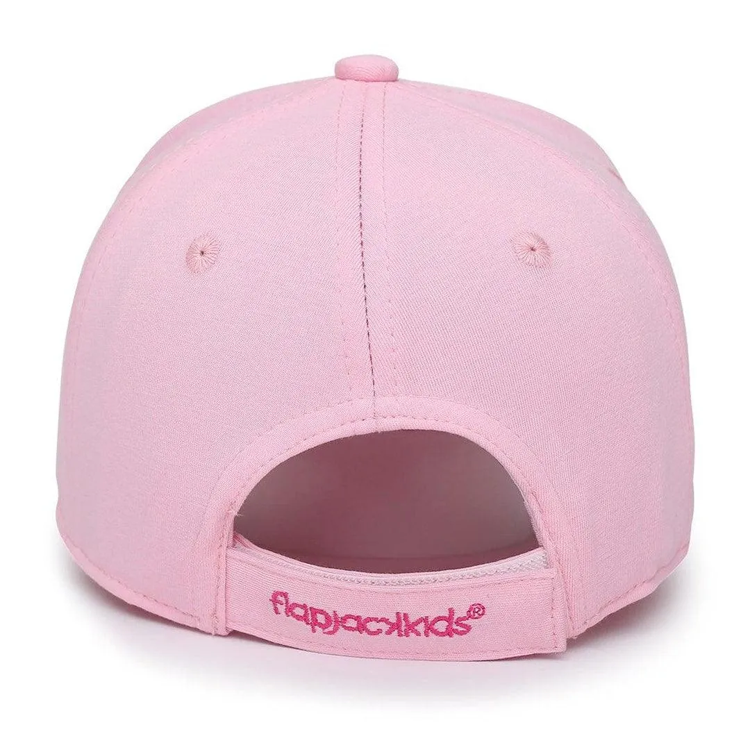 FlapJack Kids Girl UPF50  Ball Cap - Pink Bunny