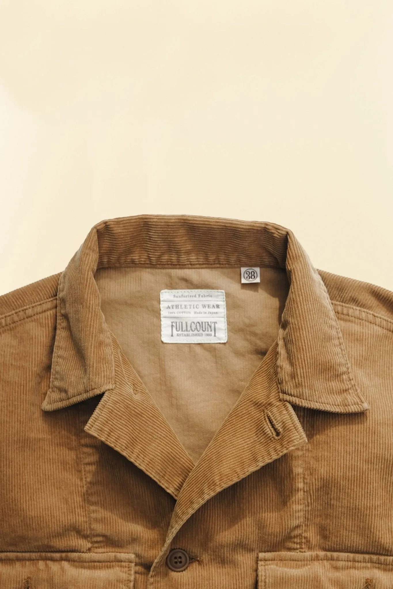 Fullcount Cords Military Jacket - Camel