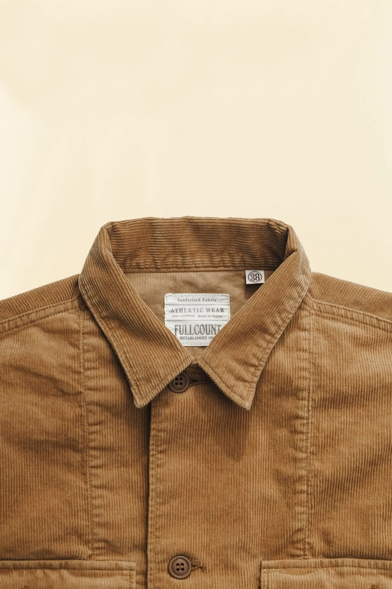 Fullcount Cords Military Jacket - Camel