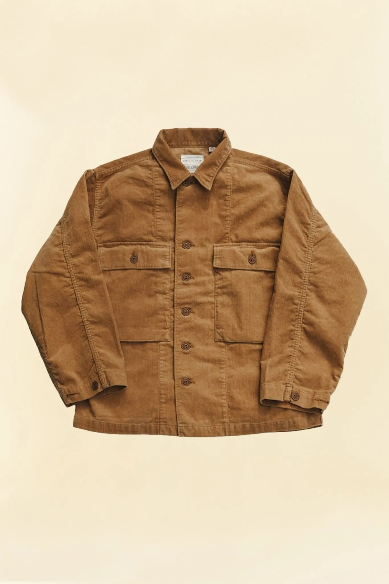 Fullcount Cords Military Jacket - Camel