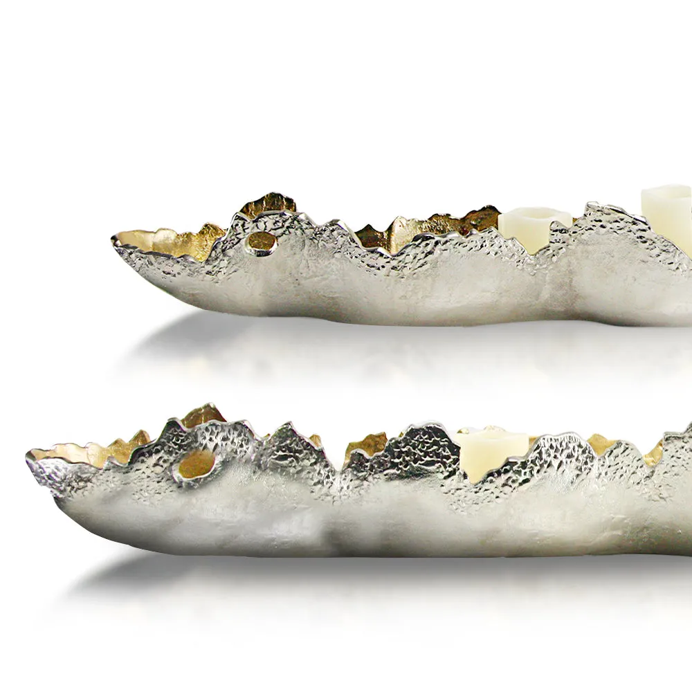 Glacial Platter Candle Holder