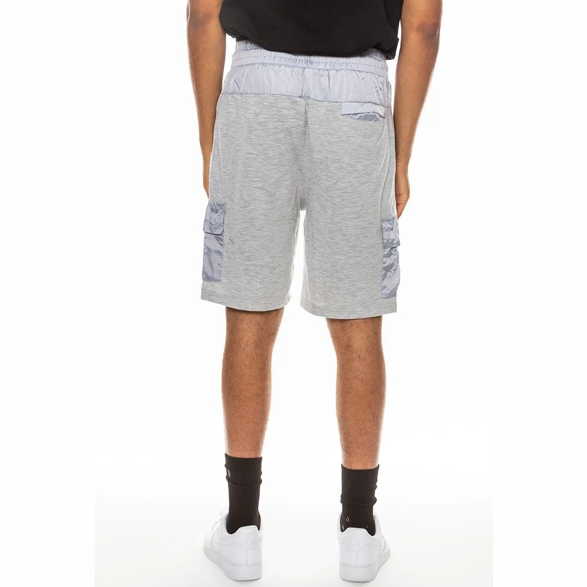 Grey Lightweight Slub Shorts