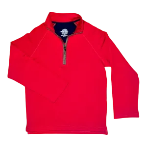 Habersham Half Zip- Rutledge Red