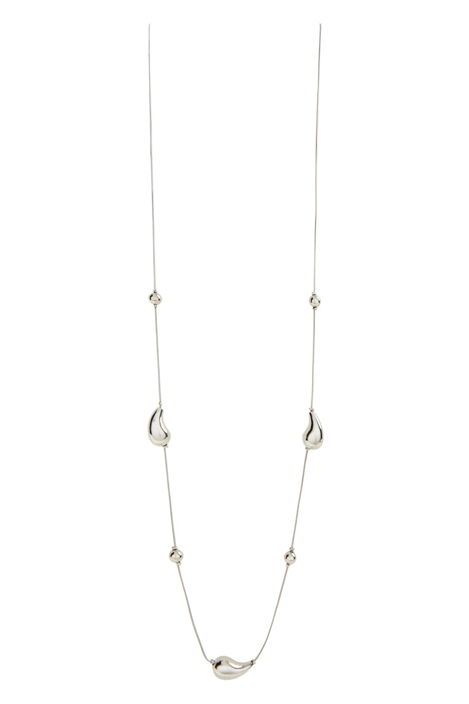 Halcyon Long Necklace - Silver