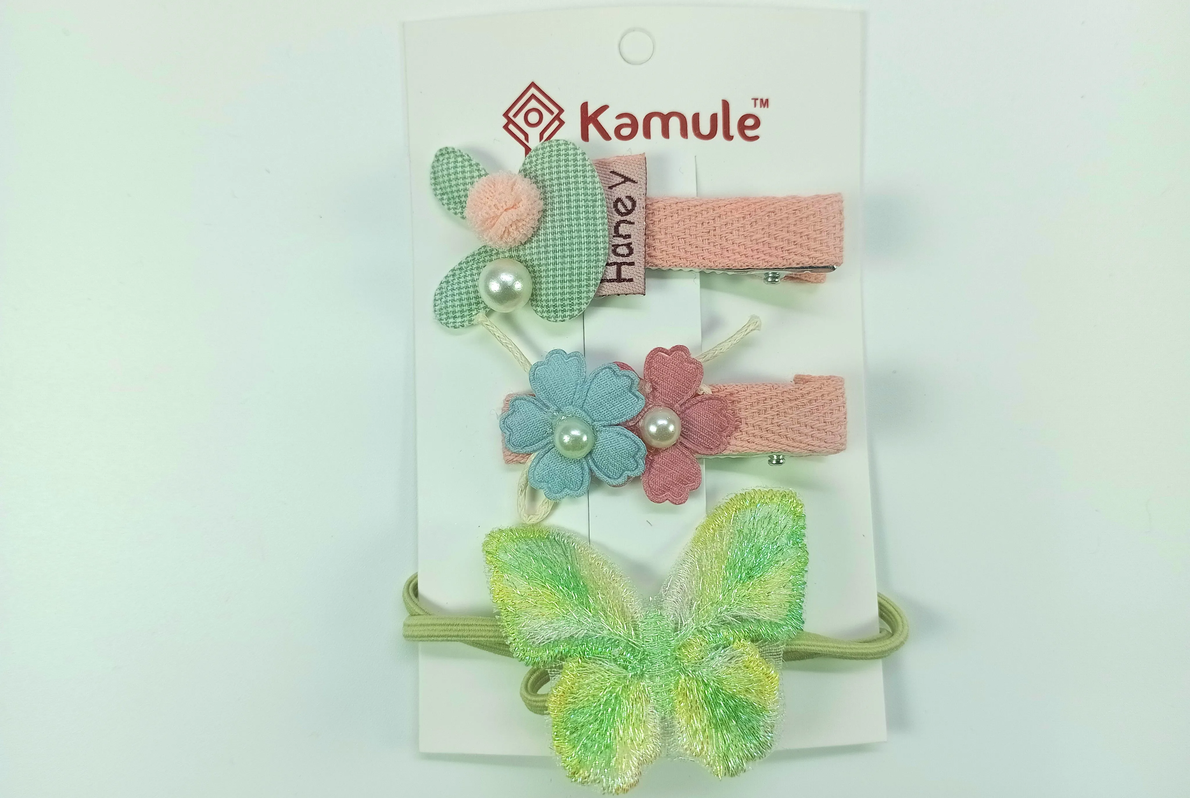 Kamule  Embroidered Applique hair clips/ Crochet Appliques hair clips