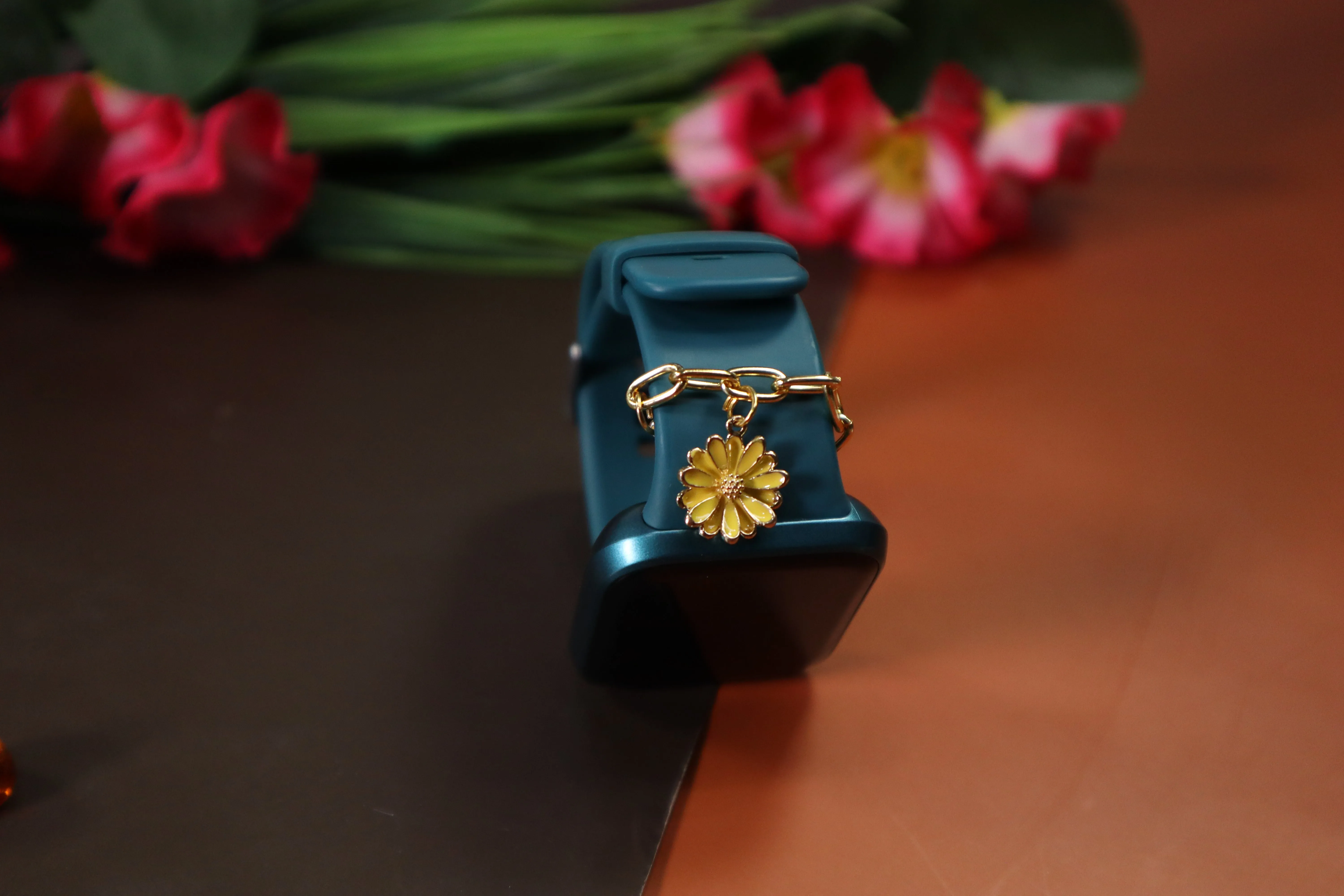 Kamule Yellow Enamel Bloom Watch Charm