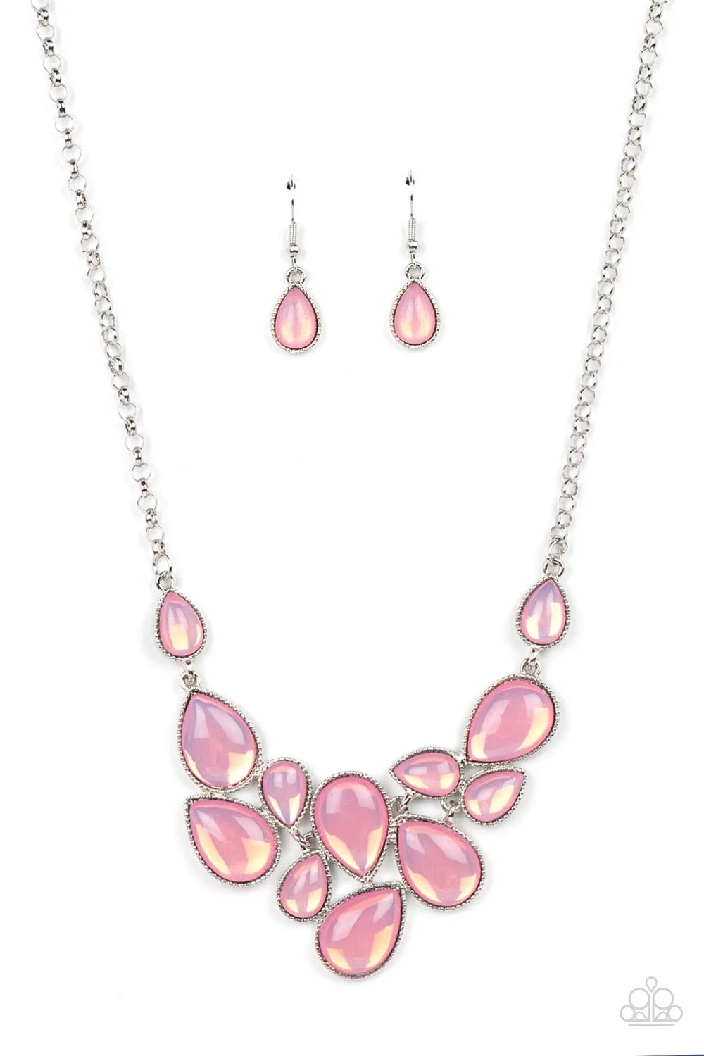 Keeps GLOWING and GLOWING - Pink Necklace - Paparazzi Accessories