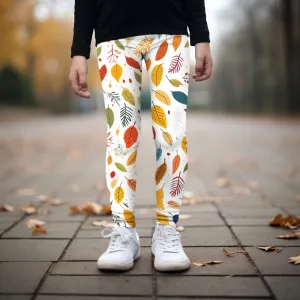 Kids Falling Leaves Leggings