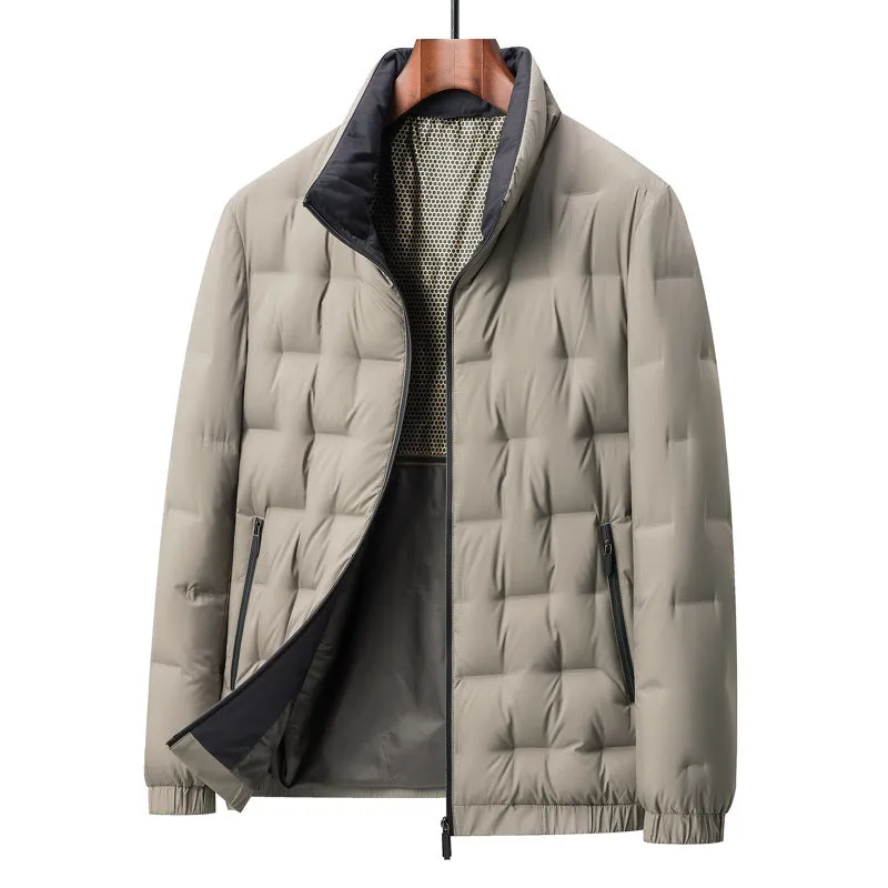 Lightweight White Duck Down Jacket Graphene Heat Preservation And Warm Collar Coat