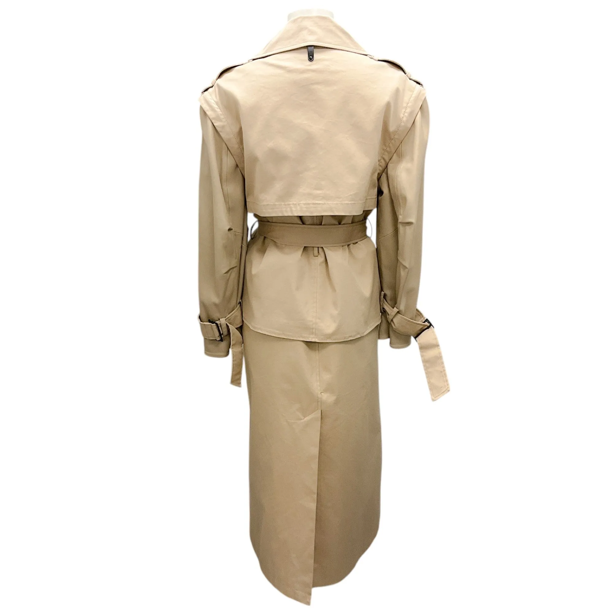 Mackage Beige Convertible Mckenna Trench Coat