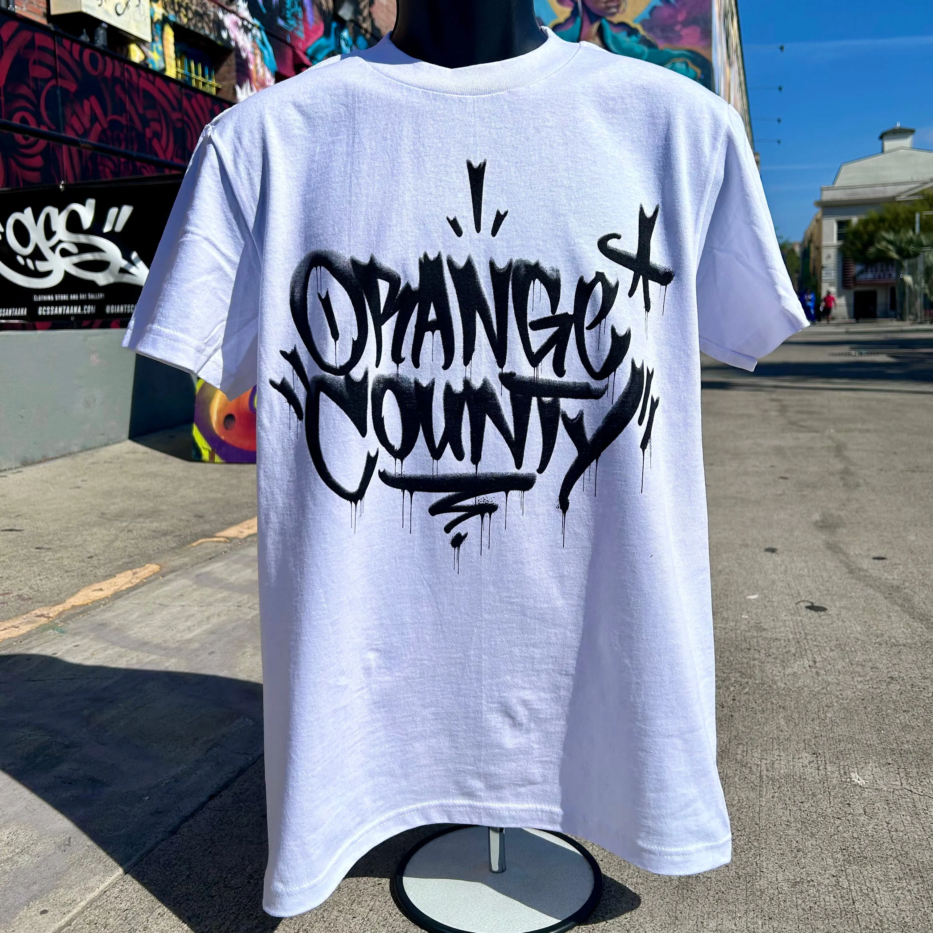 Orange County tee (white)