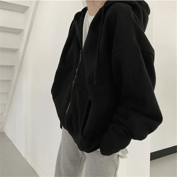 Oversized Zip-up Hoodie