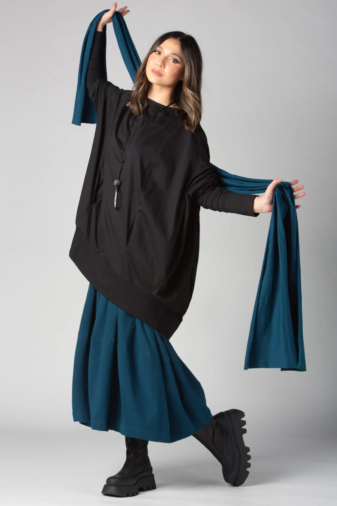 Sabotino Tunic in Black Tokyo