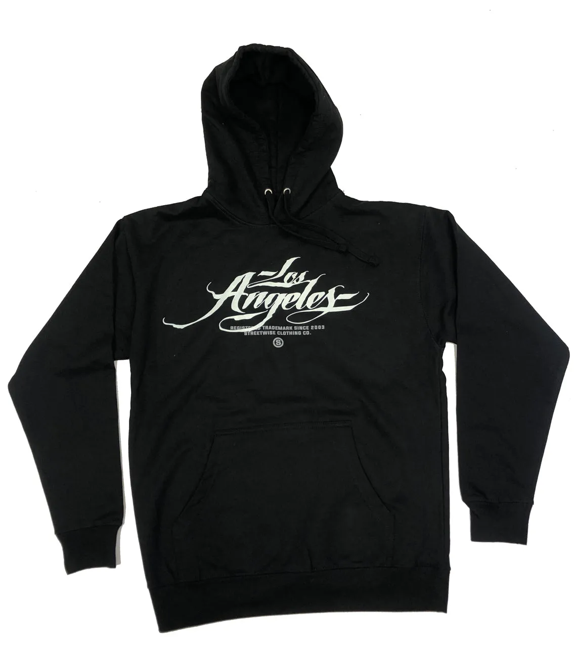 Streetwise Gear Los Angeles Script Black Hoodie