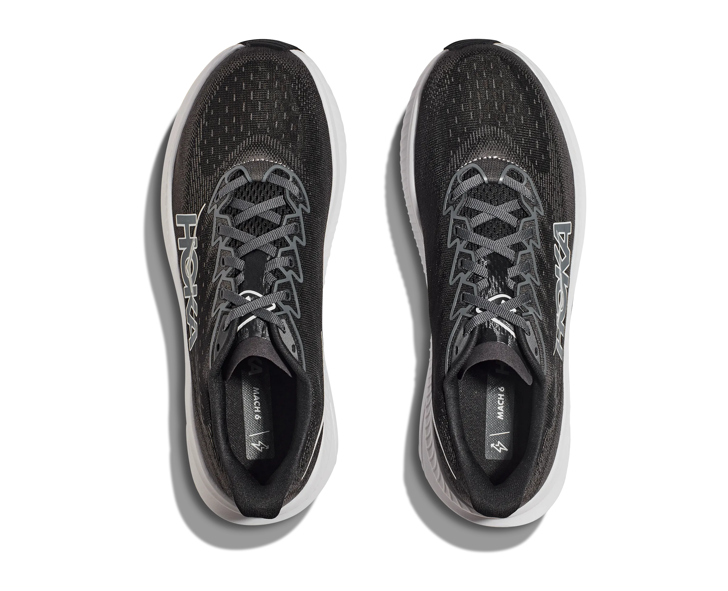 Women's Hoka Mach 6 Color: Black / White