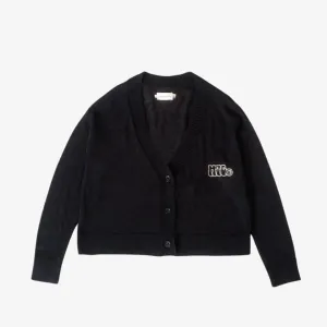 womens honor the gift mohair cardigan (black)